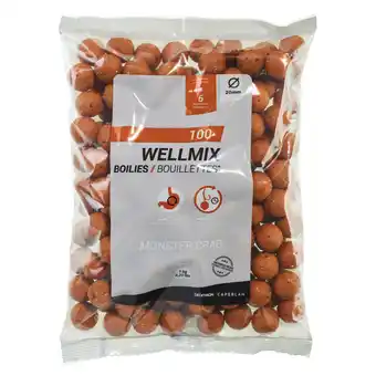 Decathlon Boilies voor karper Wellmix 20 mm 1 kg monstercrab aanbieding
