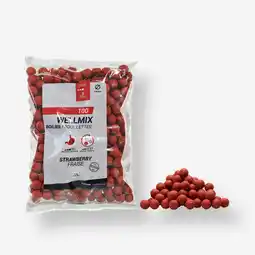 Decathlon Boilies voor karper Wellmix 14 mm 1 kg aardbei aanbieding