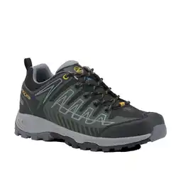Decathlon Wandelschoenen Heren THUNDER WP DONKERGROEN - GEEL aanbieding