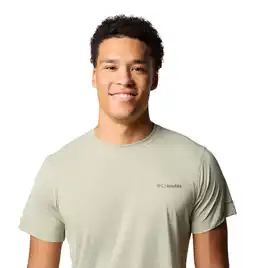 Decathlon T Shirts Overhemden Heren - COLUMBIA Zero Rules Light SS Crew - Safari aanbieding