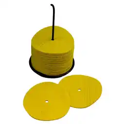 Decathlon Set van 24 kleine gele markeringsschijven aanbieding