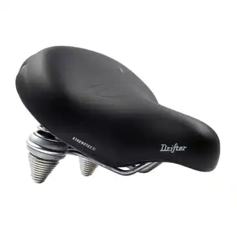 Decathlon Fietszadel Drifter Strengtex zwart aanbieding