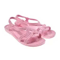 Decathlon Unisex strandslippers in roze met rubberen zolen aanbieding