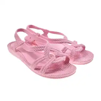 Decathlon Unisex strandslippers in roze met rubberen zolen aanbieding