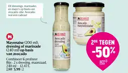 Delhaize Mayonaise (200 ml), dressing of marinade (240 ml) op basis van avocado aanbieding