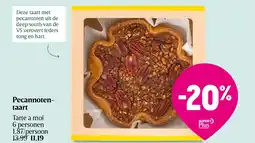 Delhaize Pecannotentaart aanbieding