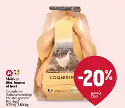 Delhaize Maiskip, filet, bouten of heel aanbieding