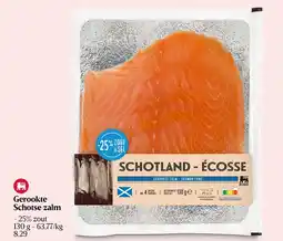 Delhaize Gerookte Schotse zalm aanbieding