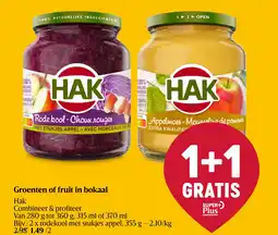 Delhaize Groenten of fruit in bokaal aanbieding