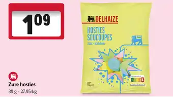 Delhaize Zure hosties aanbieding