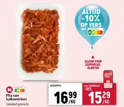 Delhaize Pita van kalkoenvlees aanbieding
