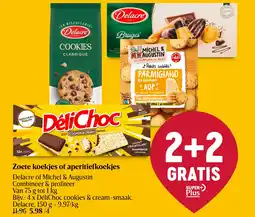 Delhaize Zoete koekjes of aperitiefkoekjes aanbieding