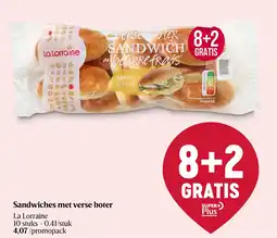 Delhaize Sandwiches met verse boter aanbieding