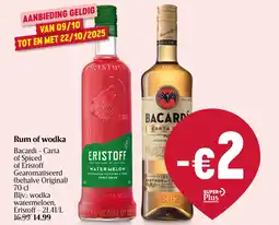 Delhaize Rum of wodka aanbieding