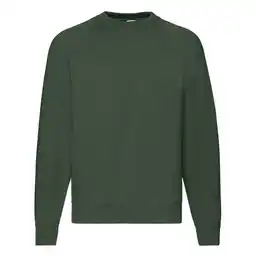 Decathlon Uniseks Klassiek Raglan Sweatshirt voor volwassenen (Fles groen) aanbieding
