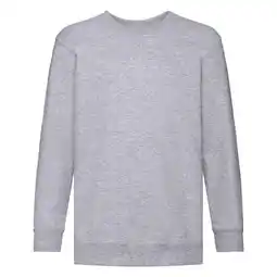 Decathlon Klassiek Effen Sweatshirt voor Kinderen/Kinderen (Heide Grijs) aanbieding