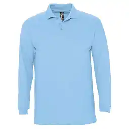 Decathlon Volwassen uniseks Winter II poloshirt met lange mouwen (Hemelsblauw) aanbieding