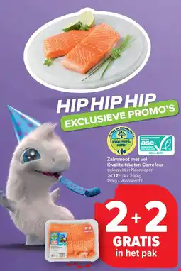 Carrefour Zalmmoot met vel Kwaliteitsketen Carrefour aanbieding
