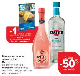 Carrefour Gamma vermout en schuimwijnen Martini aanbieding