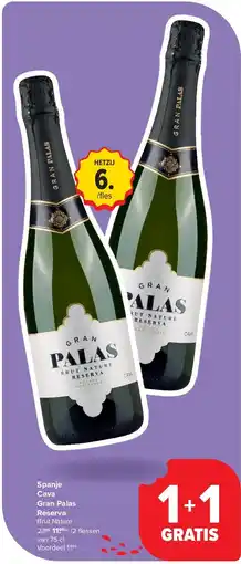 Carrefour Spanje Cava Gran Palas Reserva aanbieding