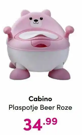 Baby & Tiener Cabino plaspotje beer roze aanbieding