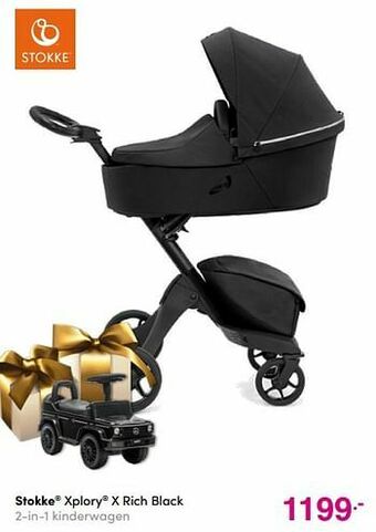 Baby & Tiener Stokke xplory x rich black 2-in-1 kinderwagen aanbieding