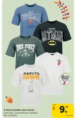 Carrefour T-shirt licentie voor heren aanbieding