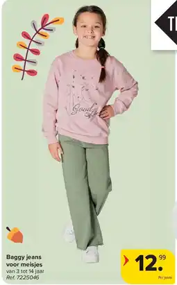 Carrefour Baggy jeans voor meisjes aanbieding