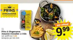 Albert Heijn Prins & Dingemanse Zeeuwse mosselen 1.5 kilo aanbieding
