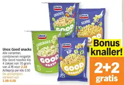 Albert Heijn Unox Good snacks aanbieding