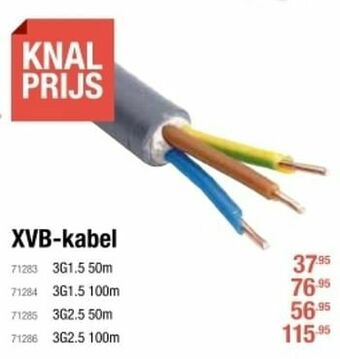 Cevo Xvb-kabel aanbieding