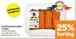 Albert Heijn AH Boomstammetjes 4 stuks aanbieding