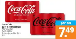 Albert Heijn Coca-Cola 12 x 0.33 literblikjes aanbieding