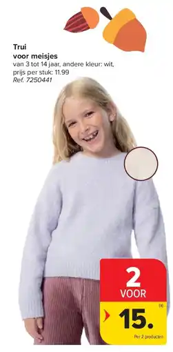 Carrefour Trui voor meisjes aanbieding