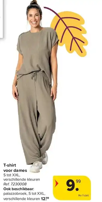 Carrefour T-shirt voor dames aanbieding