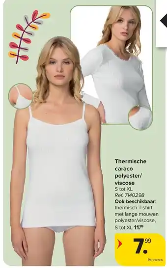 Carrefour Thermische caraco polyester/ viscose aanbieding