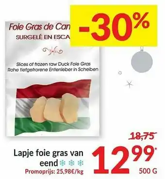 Lapje foie gras van eend