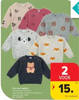 Carrefour Trui voor baby’s aanbieding