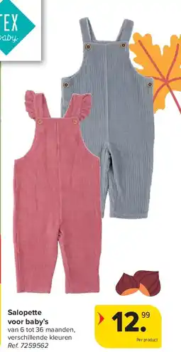 Carrefour Salopette voor baby’s aanbieding