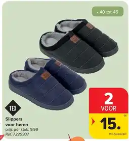 Carrefour Slippers voor heren aanbieding