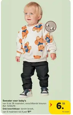 Carrefour Sweater voor baby’s aanbieding