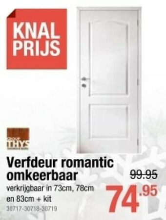 Cevo Verfdeur romantic omkeerbaar aanbieding