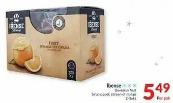 Intermarché Ibense bevroren fruit sinaasappel citroen of mango aanbieding