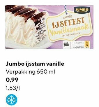 Jumbo Jumbo ijsstam vanille aanbieding