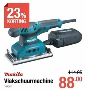 Makita vlakschuurmachine