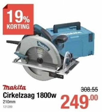 Cevo Makita cirkelzaag 1800w aanbieding