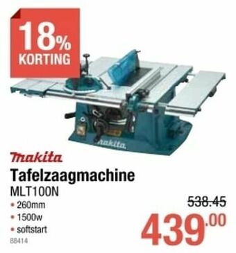 Cevo Makita tafelzaagmachine mlt100n aanbieding