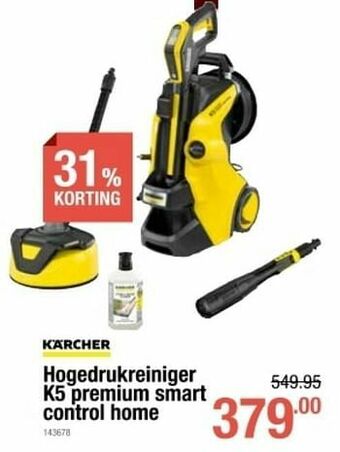 Cevo Kärcher hogedrukreiniger k5 premium smart control home aanbieding