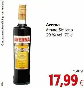 Averna amaro siciliano