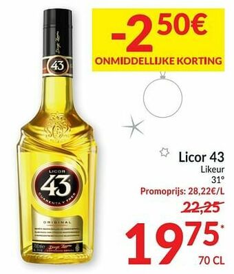 Intermarché Licor 43 likeur aanbieding
